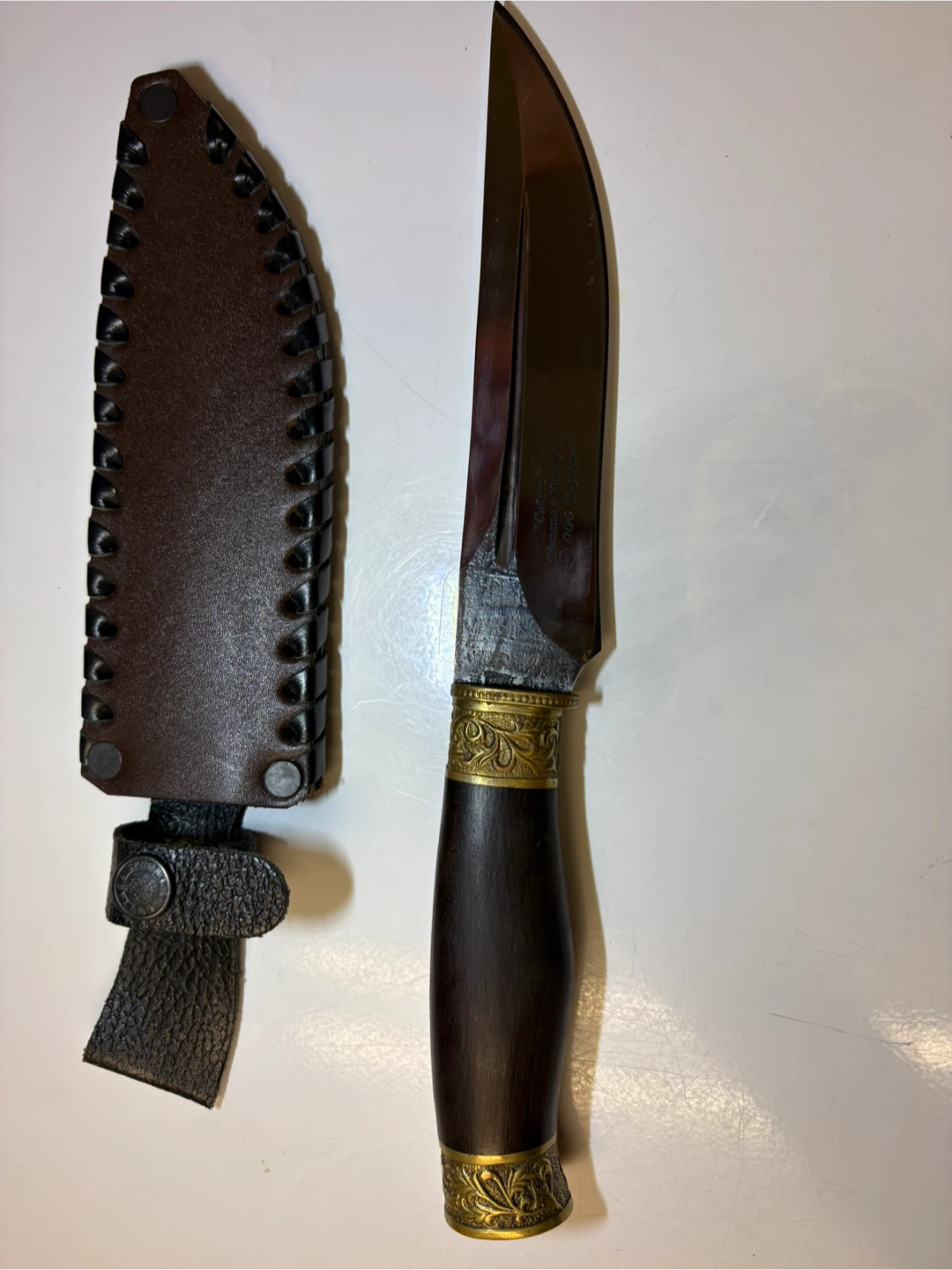 Russian Fixed Blade Hunting Knife - photo 4