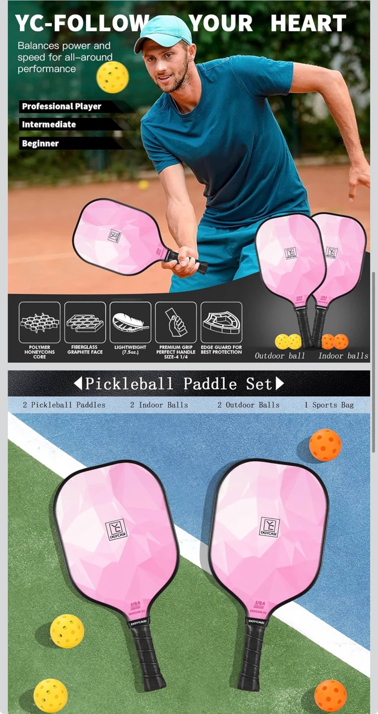 DGYCASI Pickleball Paddle Set - photo 2