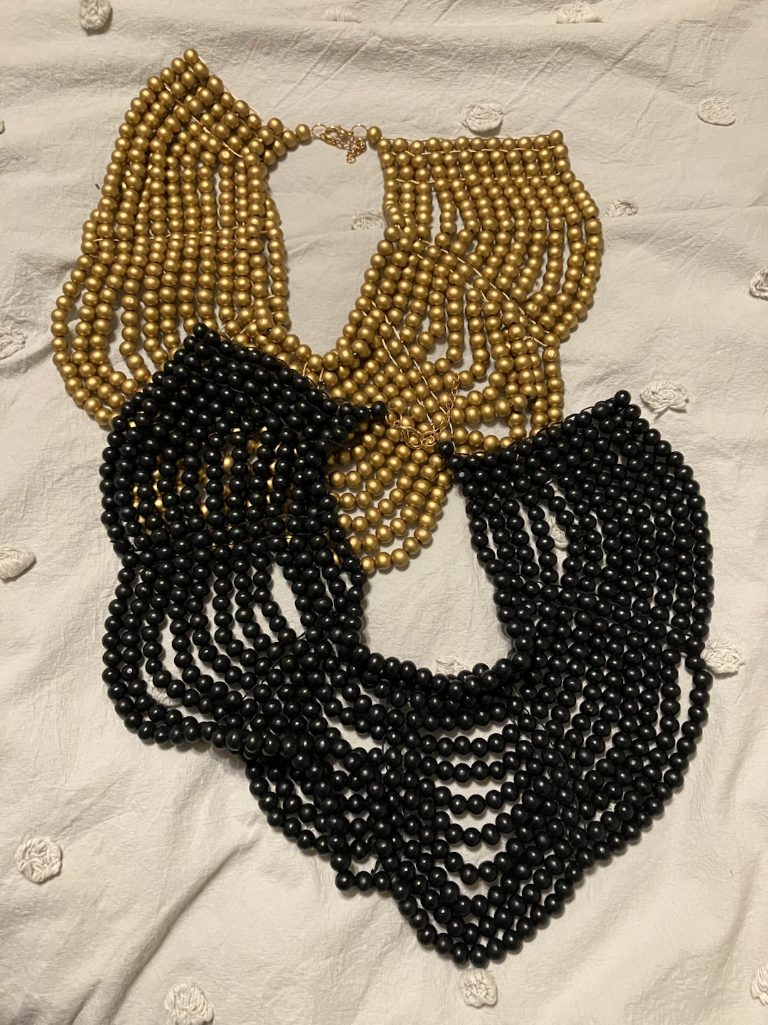 Two Layered Statement Bead Necklaces
