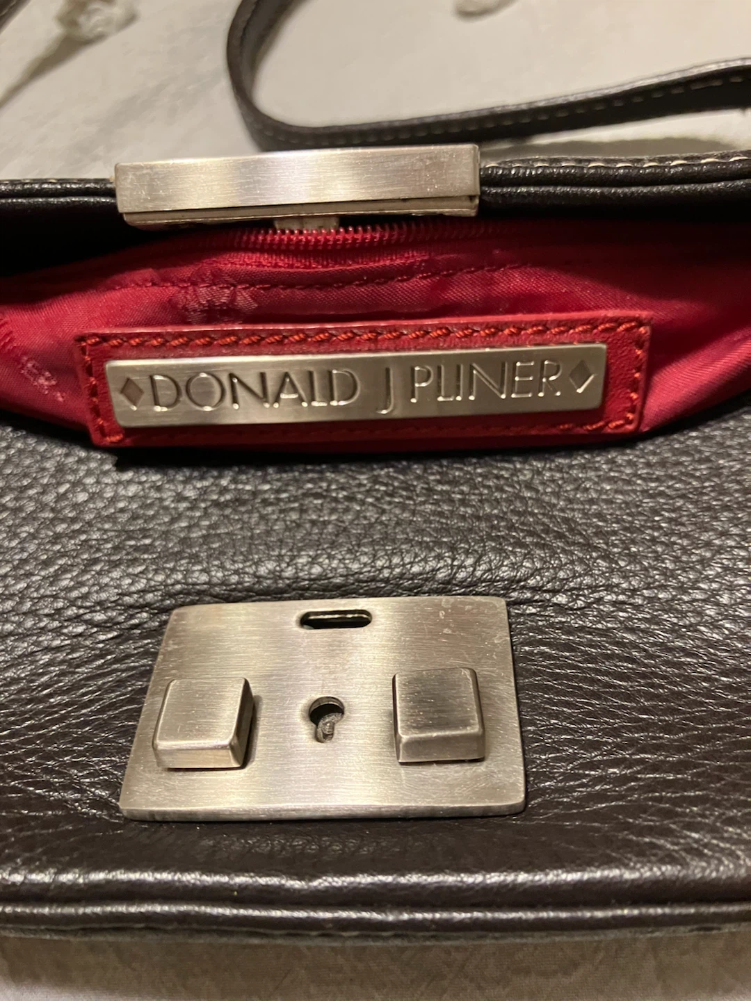 Donald J Pliner Leather Shoulder Bag - photo 4