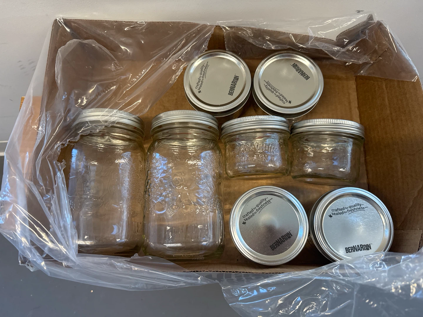 Assorted Bernardin Mason Jars