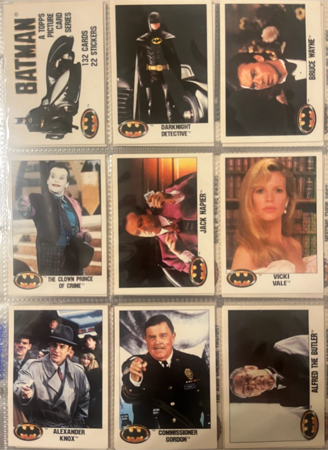 1989 Topps Batman Trading Card Complete Set