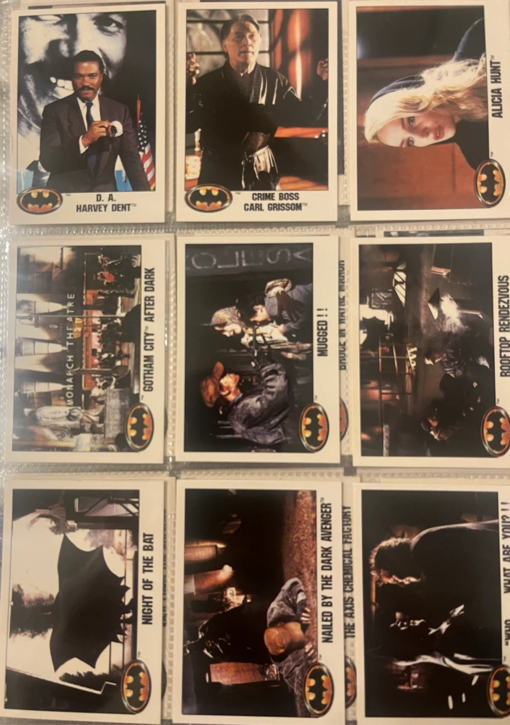 1989 Topps Batman Trading Card Complete Set - photo 2