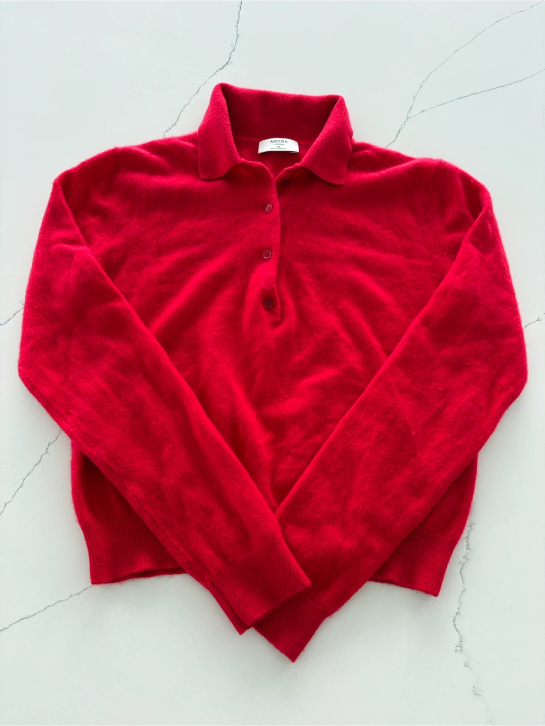 Aritzia Cashmere Polo Sweater - photo 3