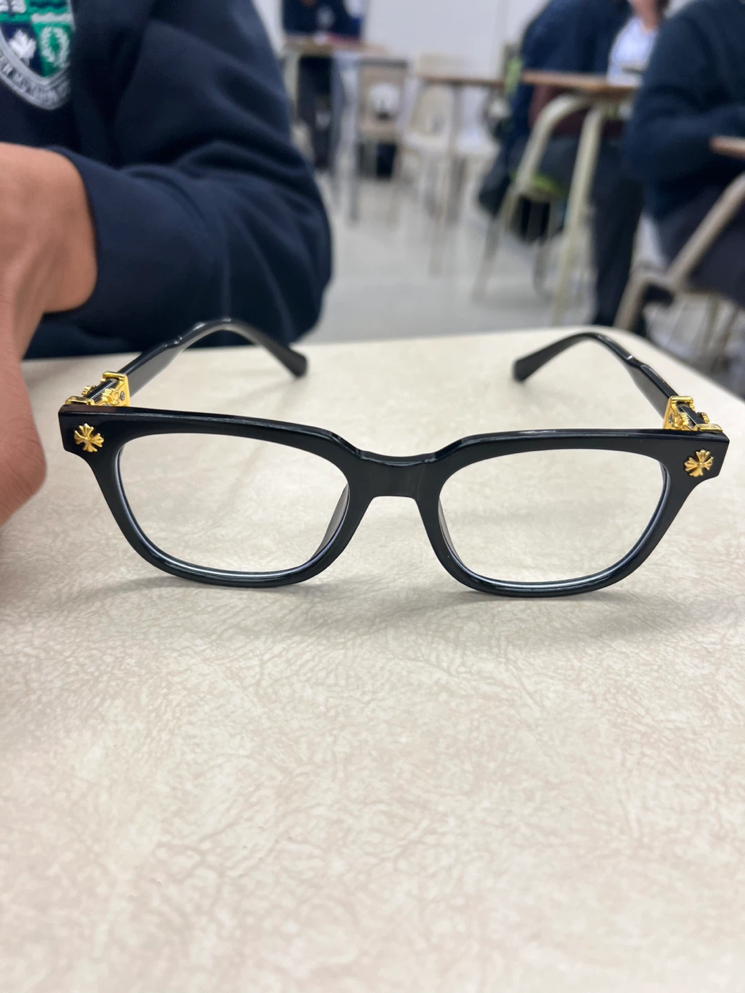 Chrome Hearts Style Black and Gold Glasses - photo 2