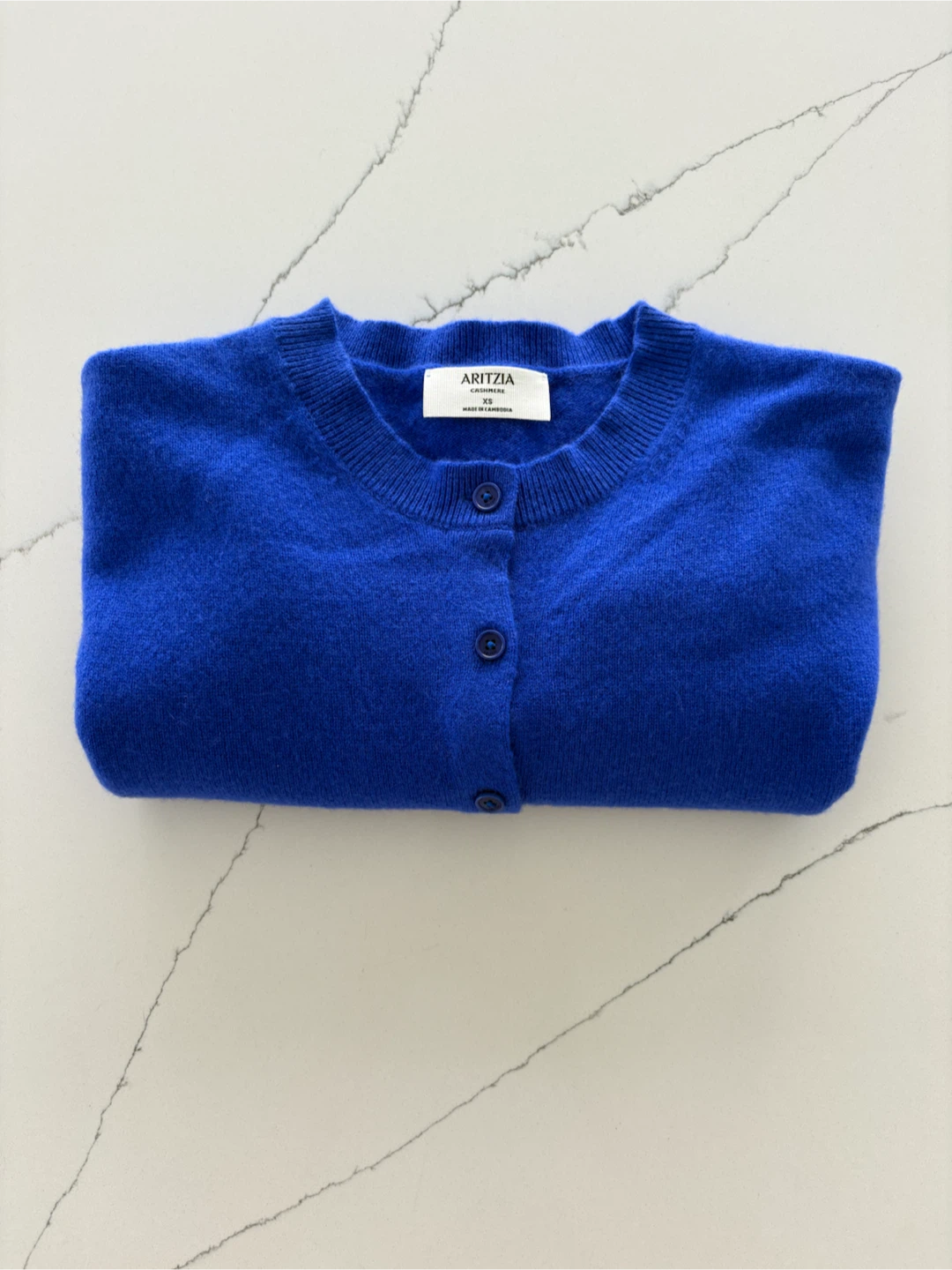 Aritzia Cashmere Cardigan Blue XS - photo 5