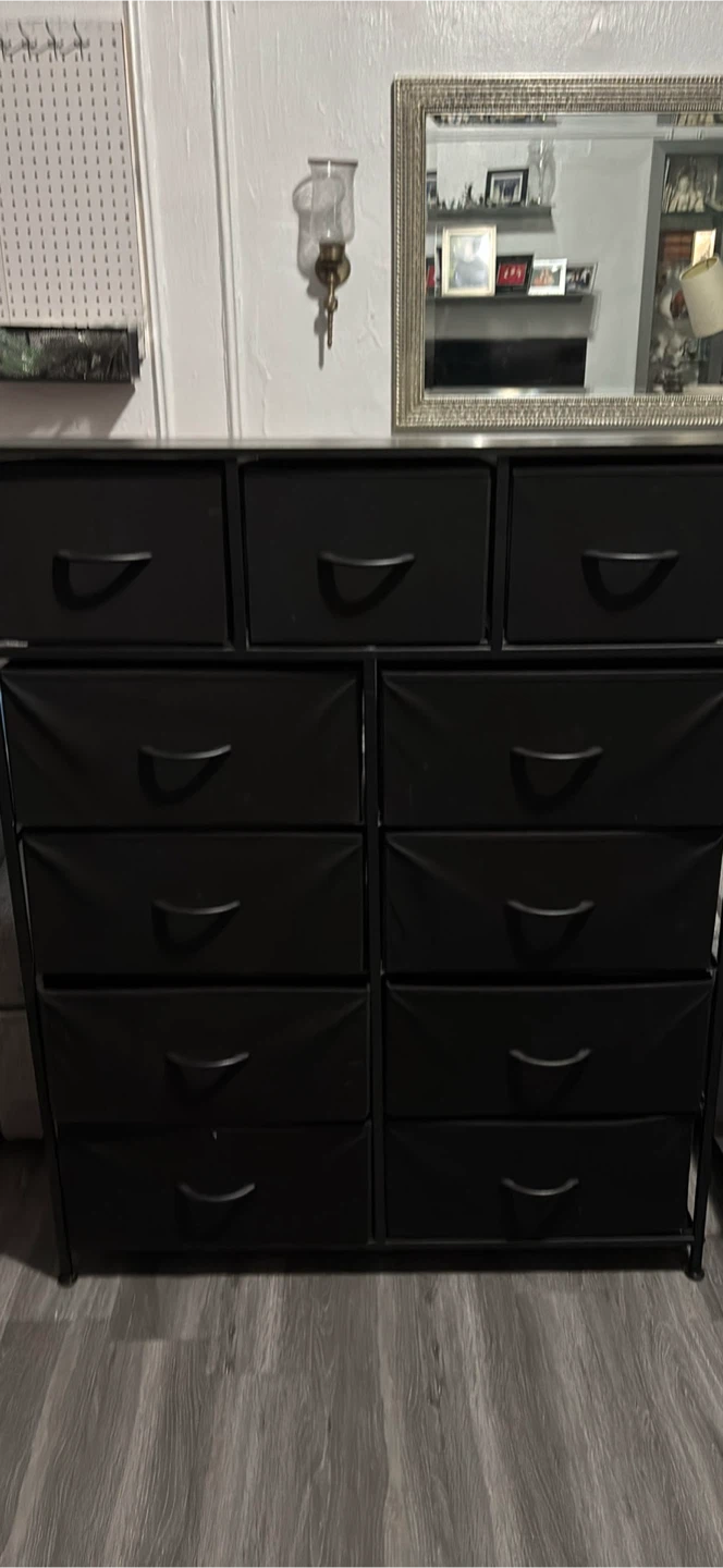 Black 11-Drawer Fabric Dresser - photo 2