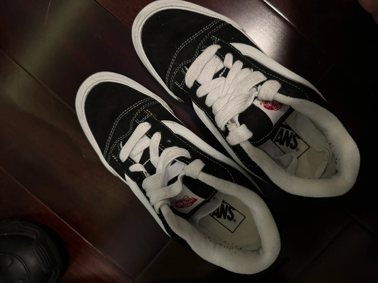 Vans Black and White Skate Shoes