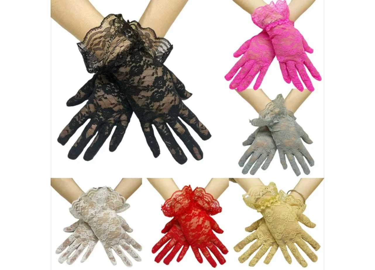 Vintage Style Lace Wrist Gloves
