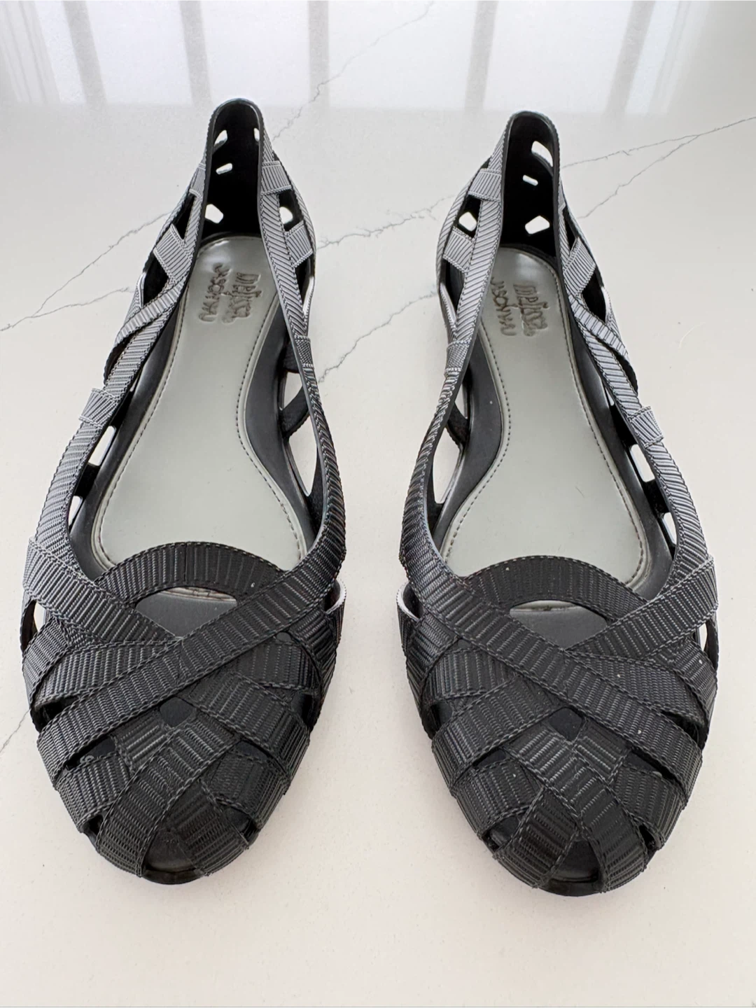 Melissa + Jason Wu Woven Jelly Flats