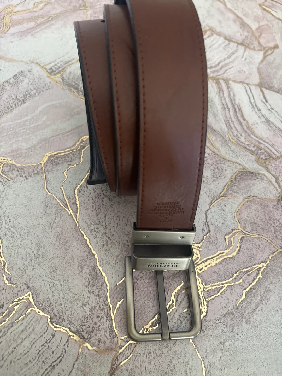 Kenneth Cole Reaction Brown Belt Size L 38-40