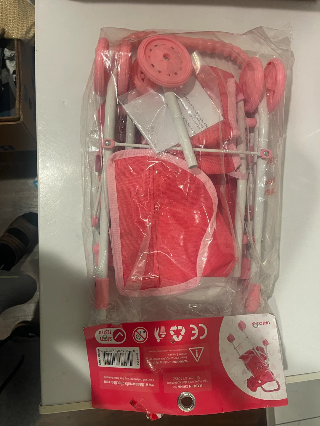 Pretty Girl Doll and Pink Toy Doll Stroller
