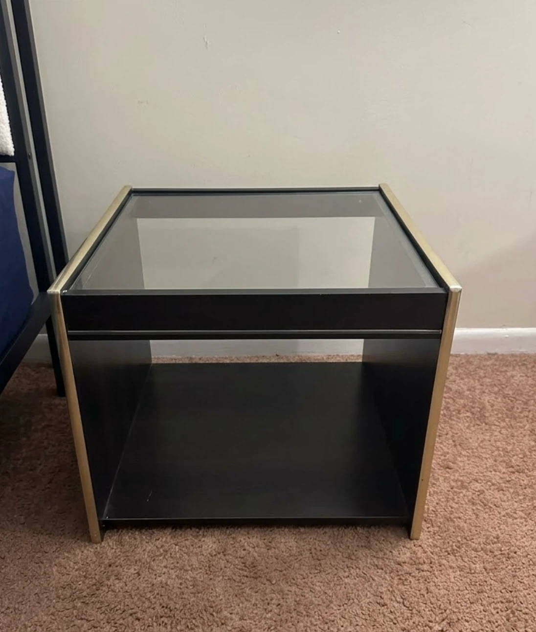 Modern Glass Top Side Table