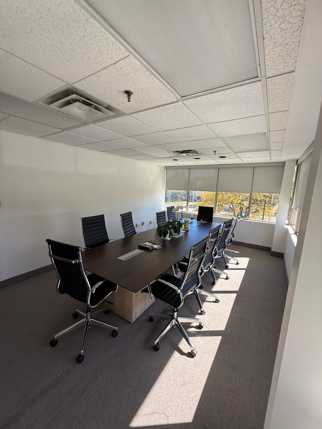 Boardroom size professional private office room