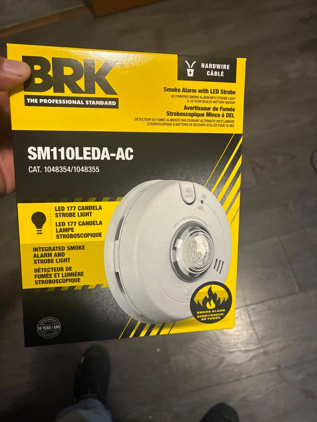 BRK Smoke Alarm with LED Strobe SM110LEDA-AC