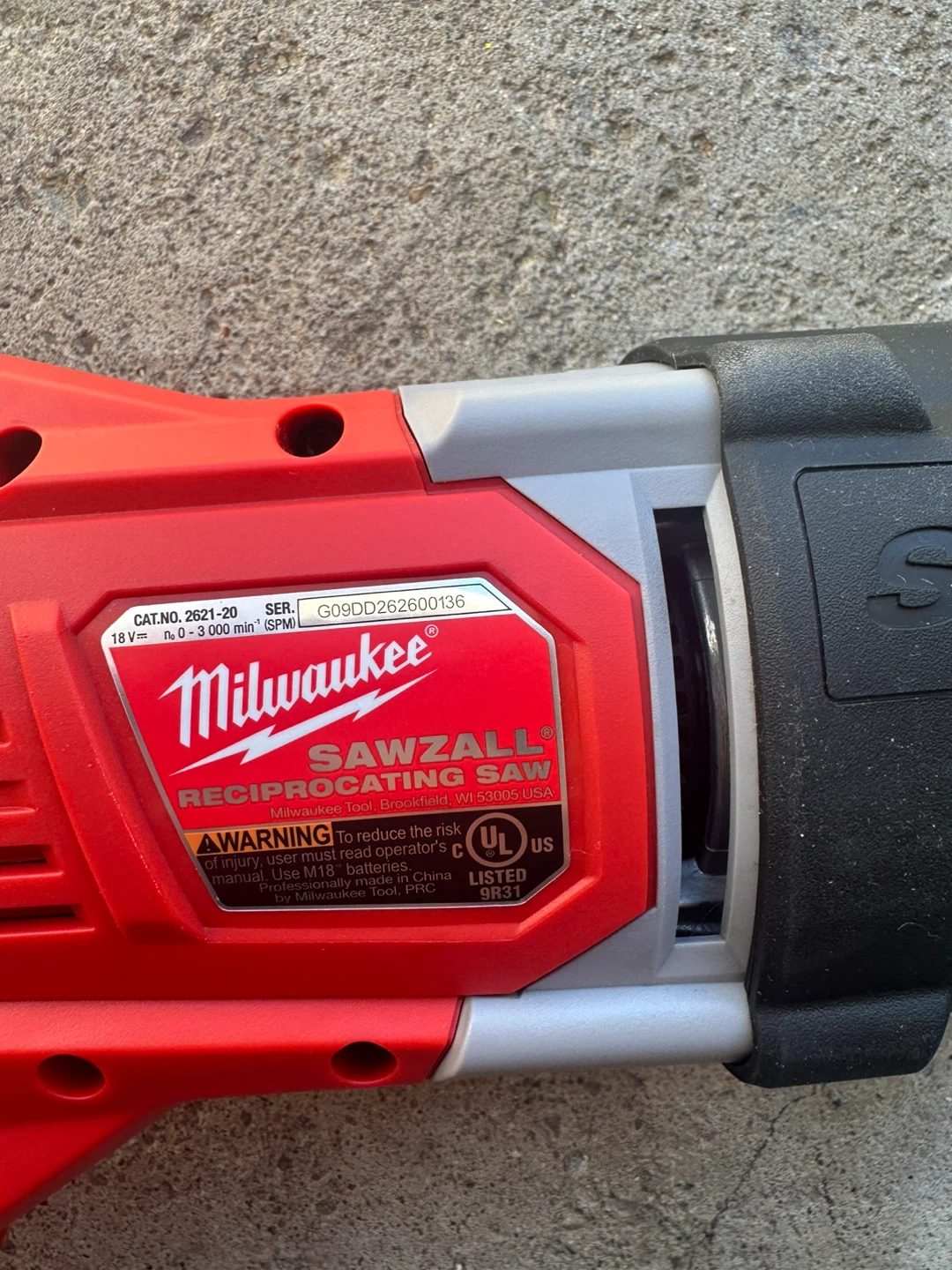 Firm price Milwaukee M18 SAWZALL Reciprocating Saw 2621-20 - photo 2