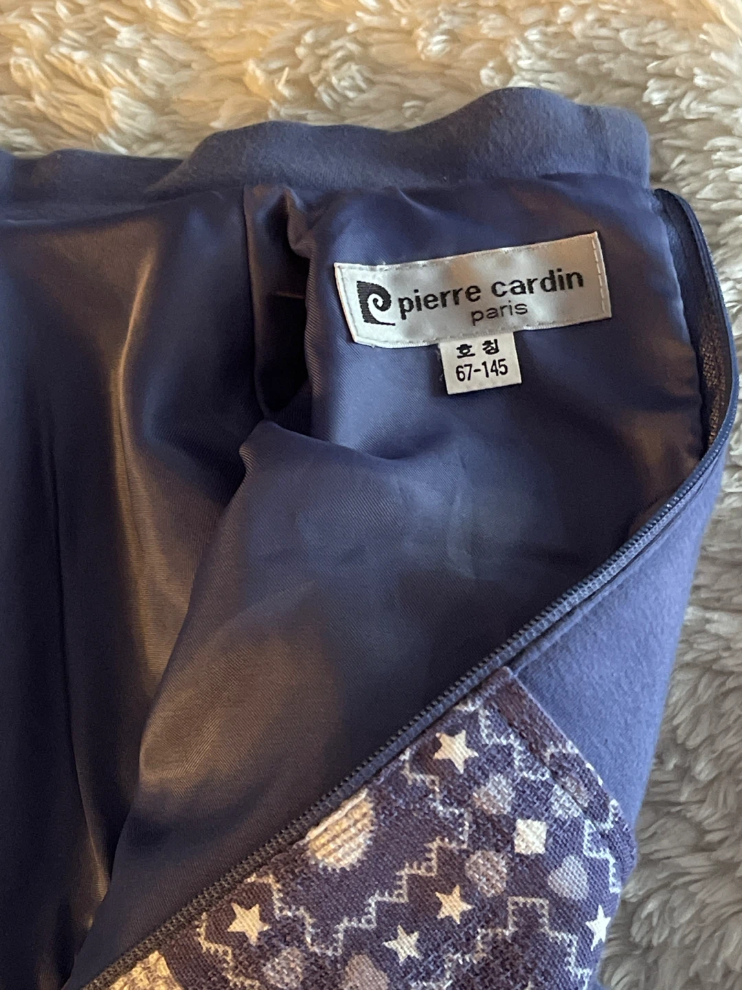 Pierre Cardin Blue Long Sleeve Dress