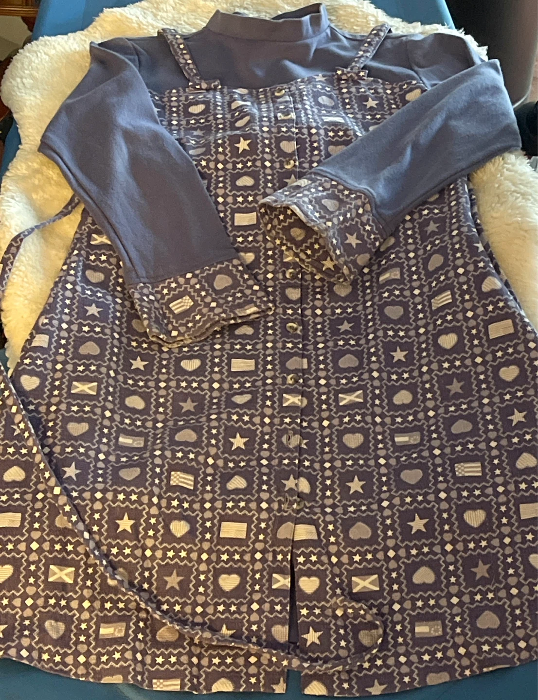 Pierre Cardin Blue Long Sleeve Dress - photo 2