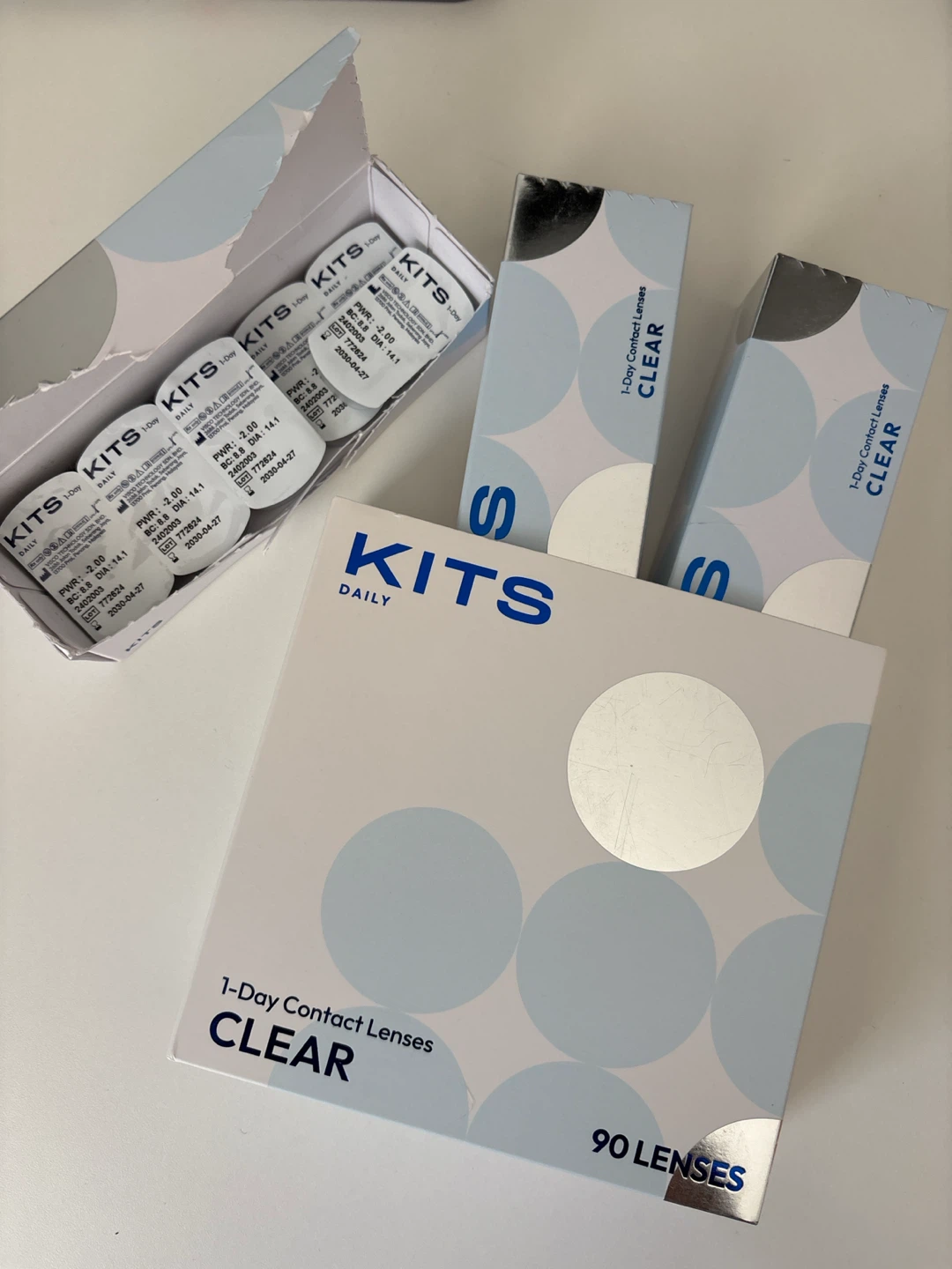 KITS Daily 1-Day Contact Lenses PWR -2.00