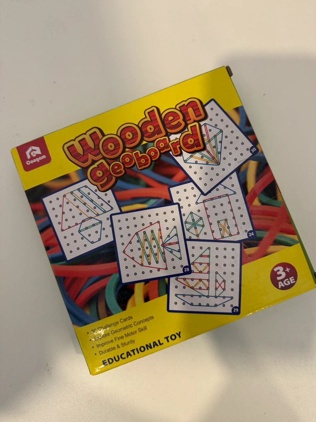 Coogam Wooden Geoboard Educational Toy