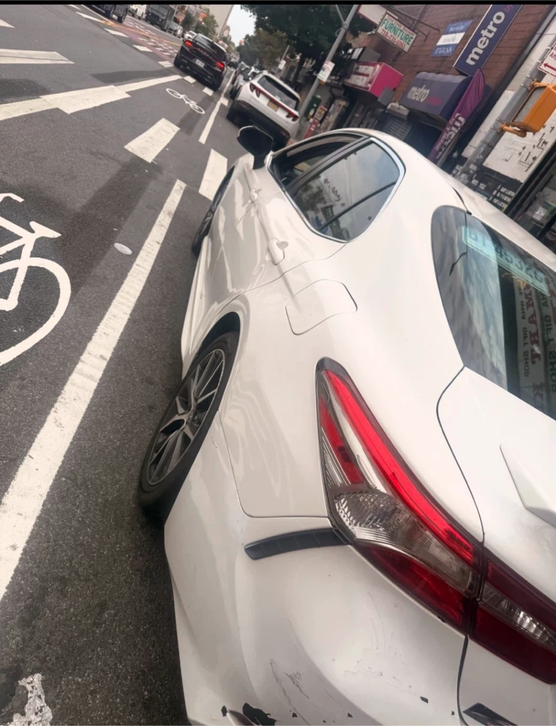 White Toyota Camry
