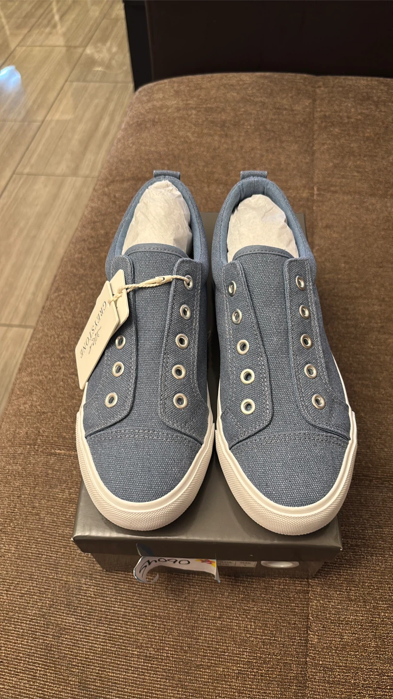 Greystone Blue Canvas Slip-On Sneakers - photo 2