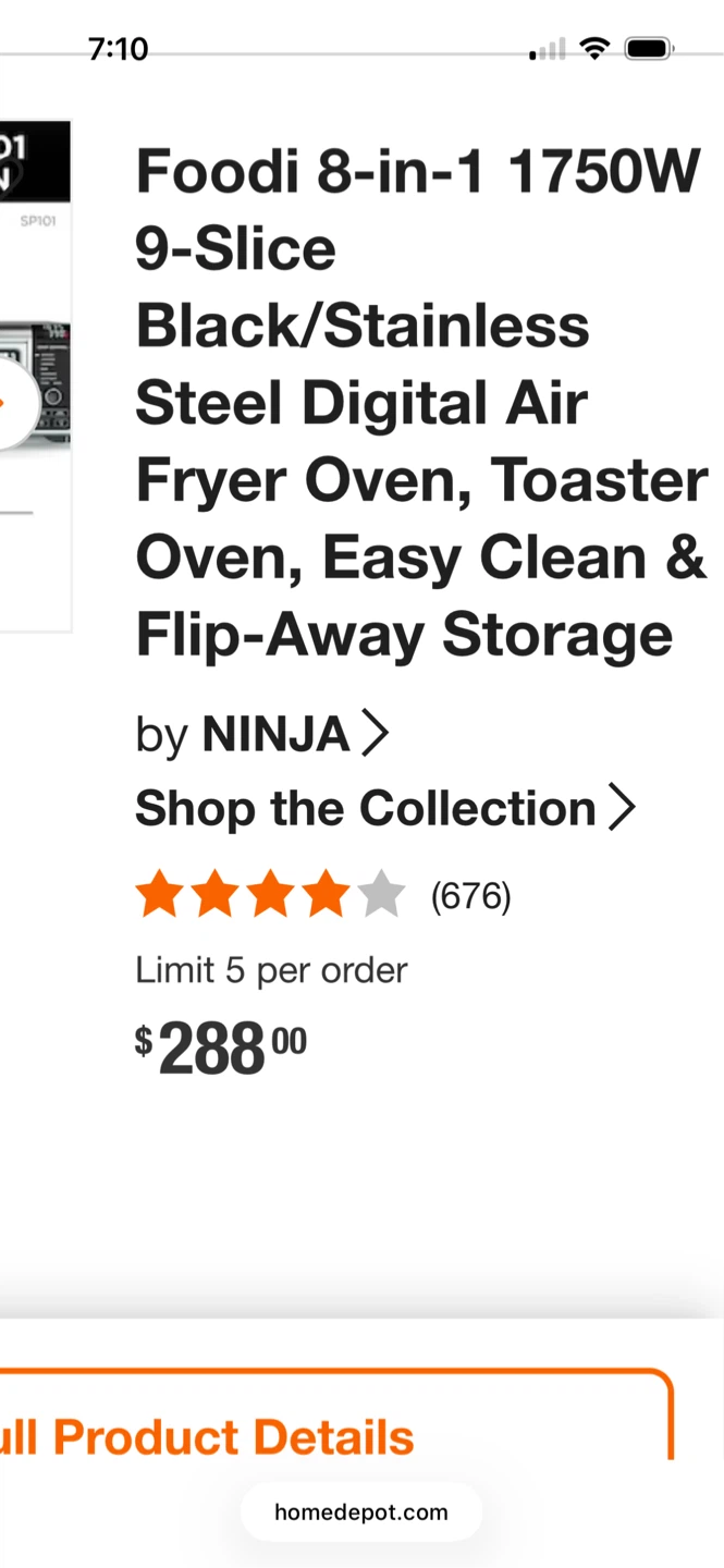 Ninja Air fryer toaster oven