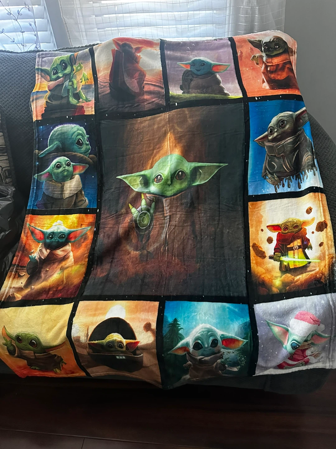 Star Wars The Mandalorian Grogu Fleece Throw Blanket