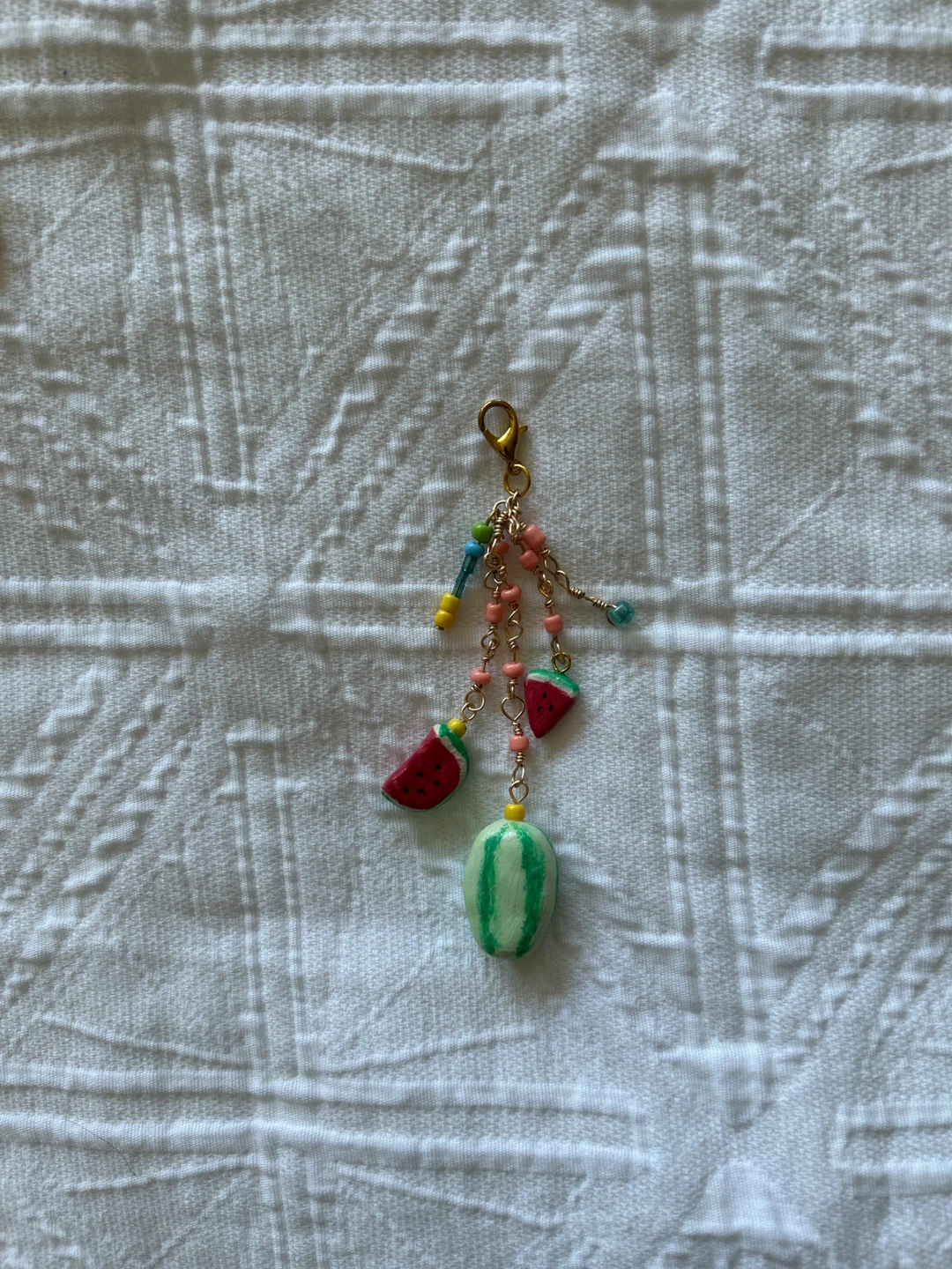 Watermelon Clay Charm