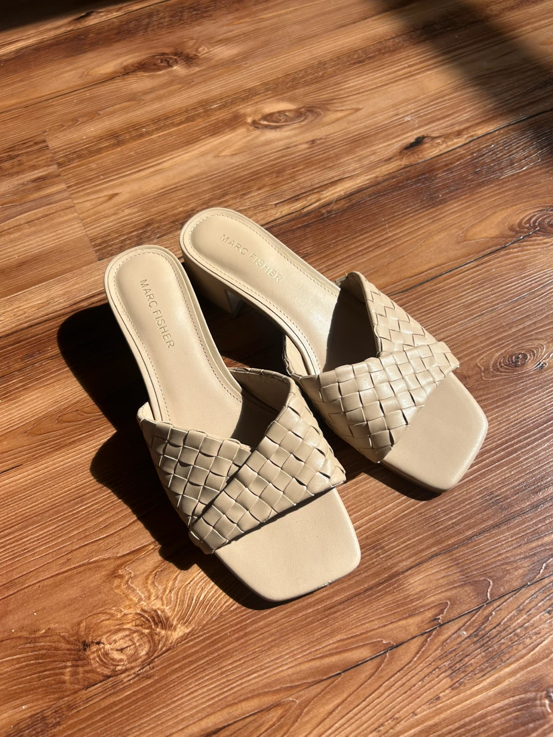 Marc Fisher Woven Heeled Sandals (size 6.5)