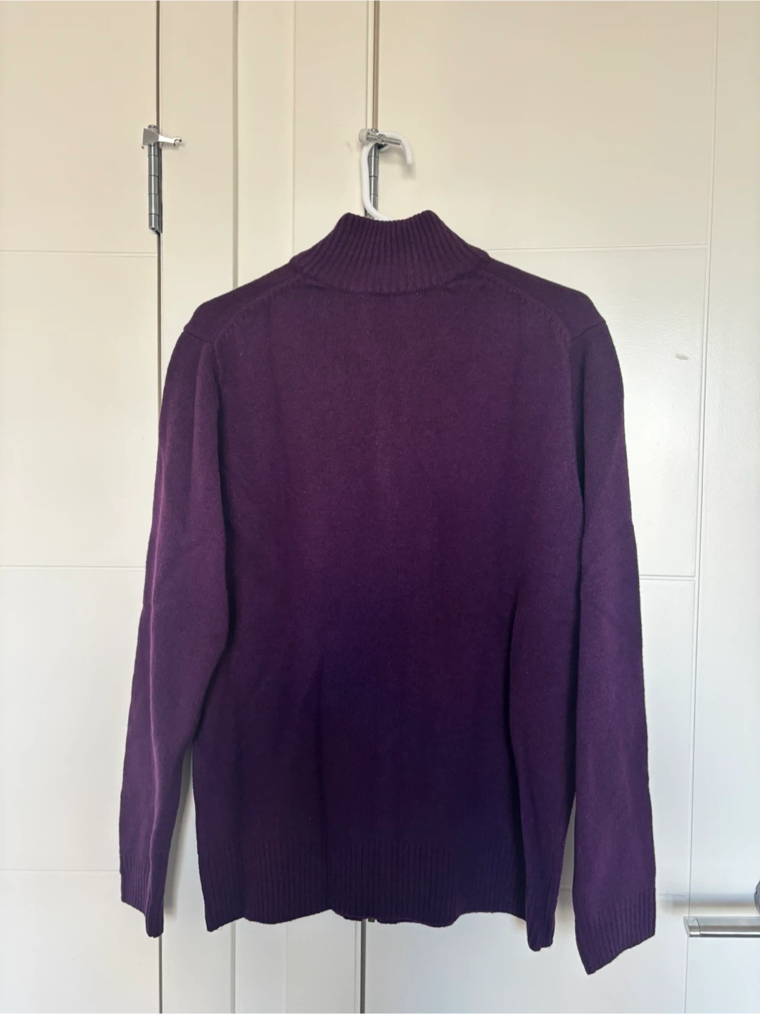 WoolOvers Purple Full-Zip Mock Neck Sweater - photo 2