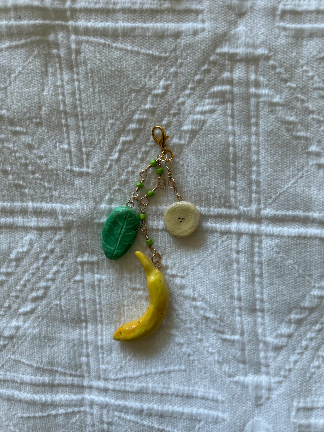 Banana Clay Charm