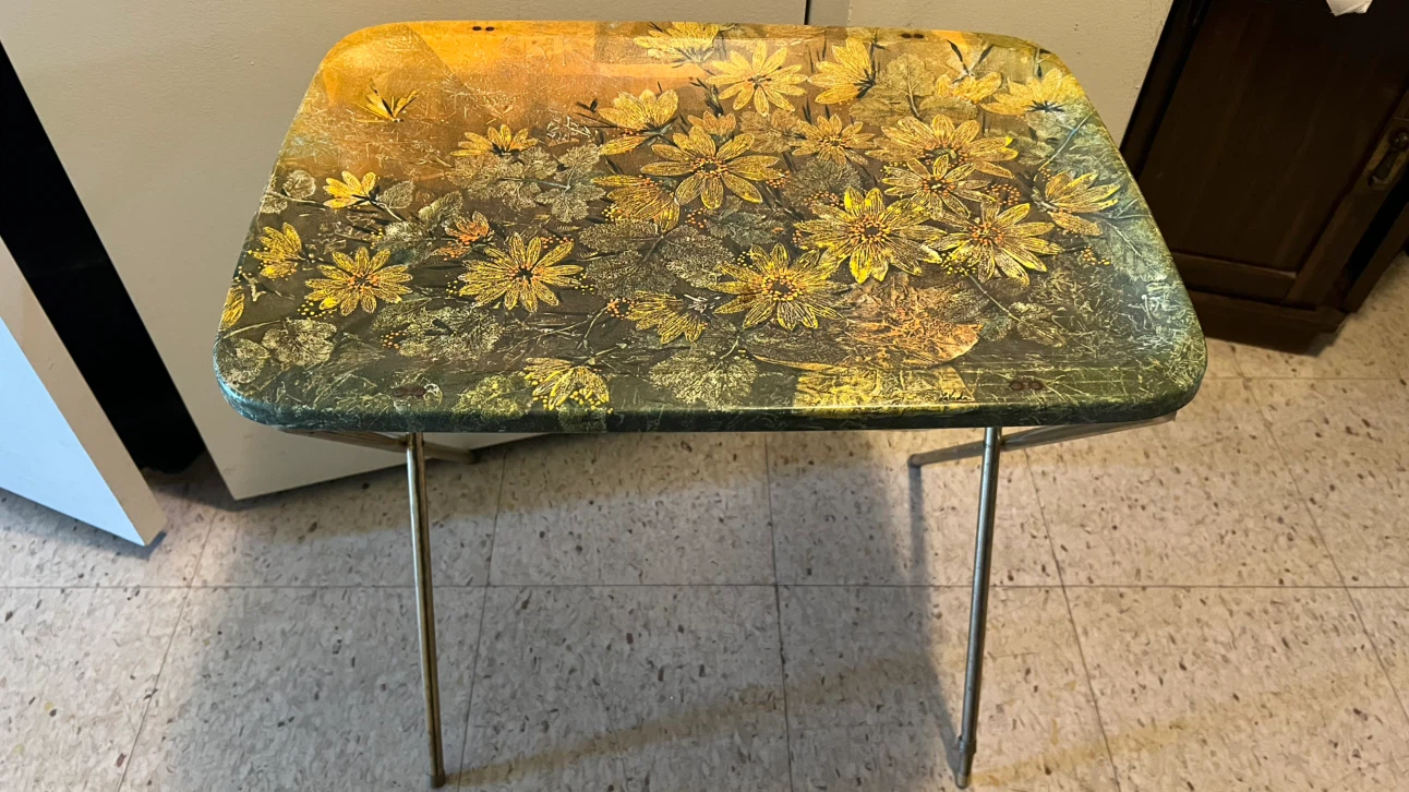Vintage foldable Table-55 x 40 x 56 cm