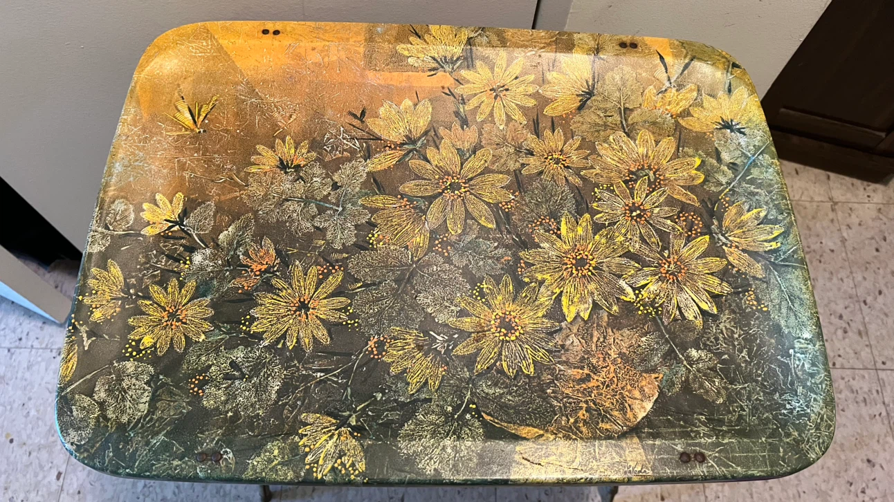 Vintage foldable Table-55 x 40 x 56 cm - photo 2