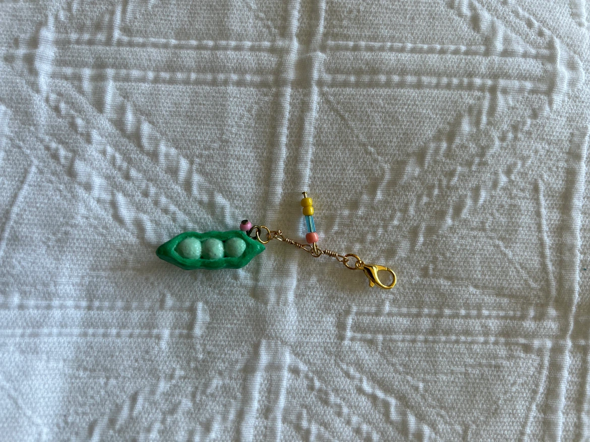 Peas in a Pod Clay Charm