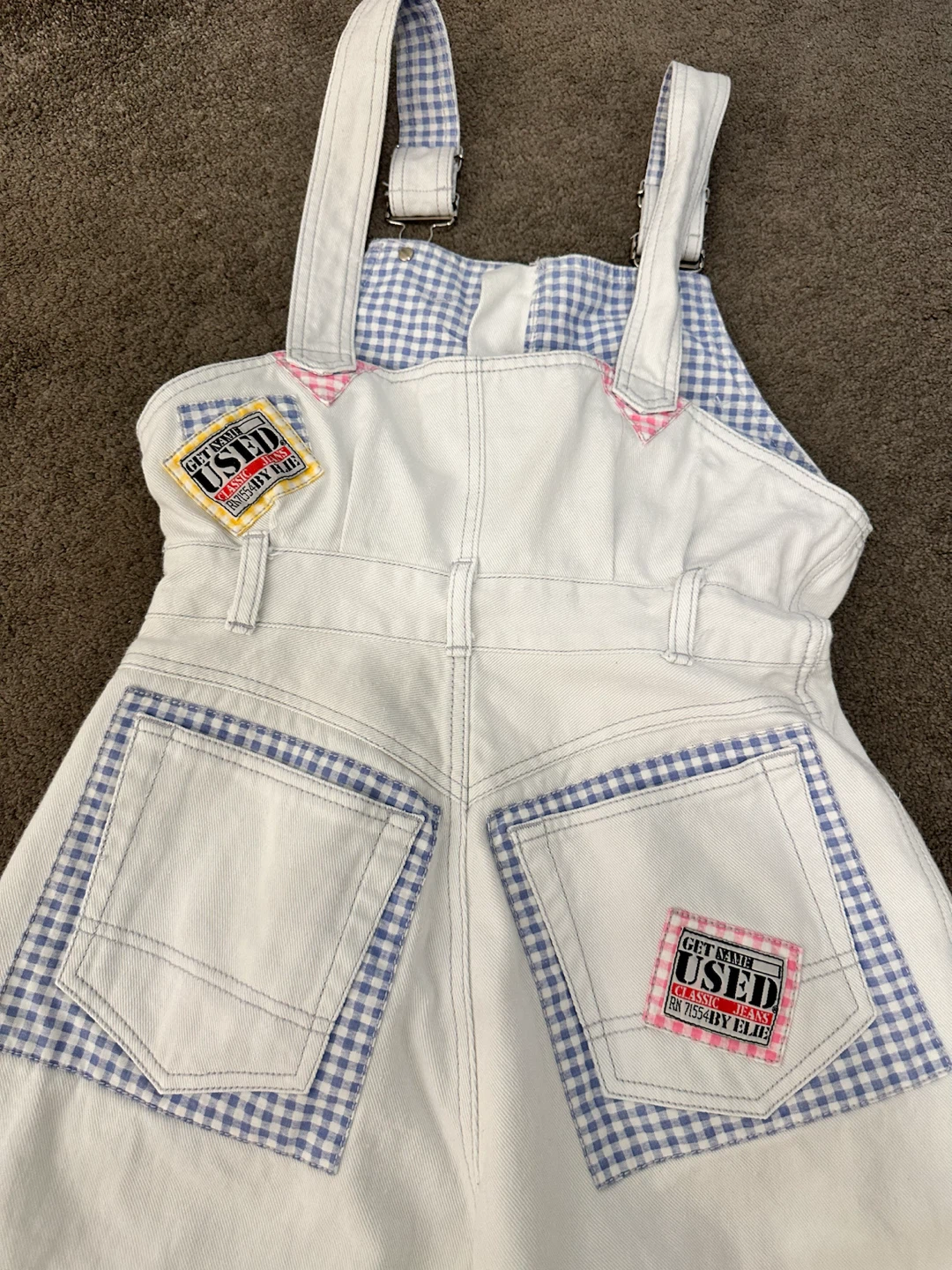 Get Used By Elie Vintage Denim Overalls - photo 3