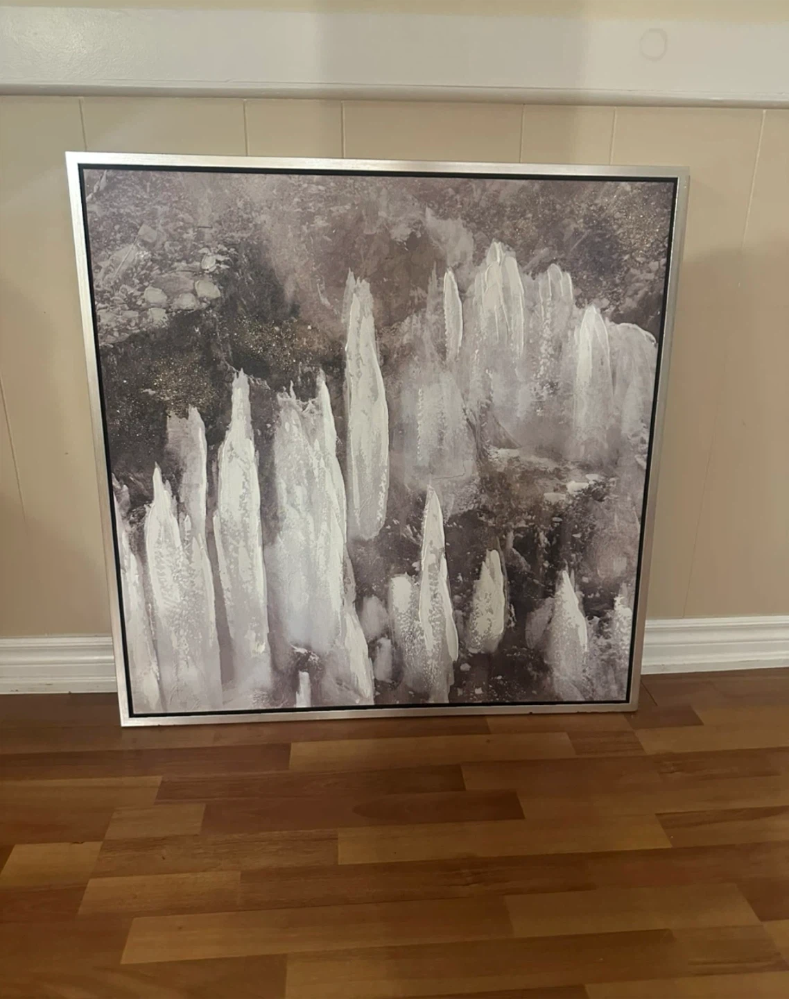 Large Framed Abstract Art Print - photo 2