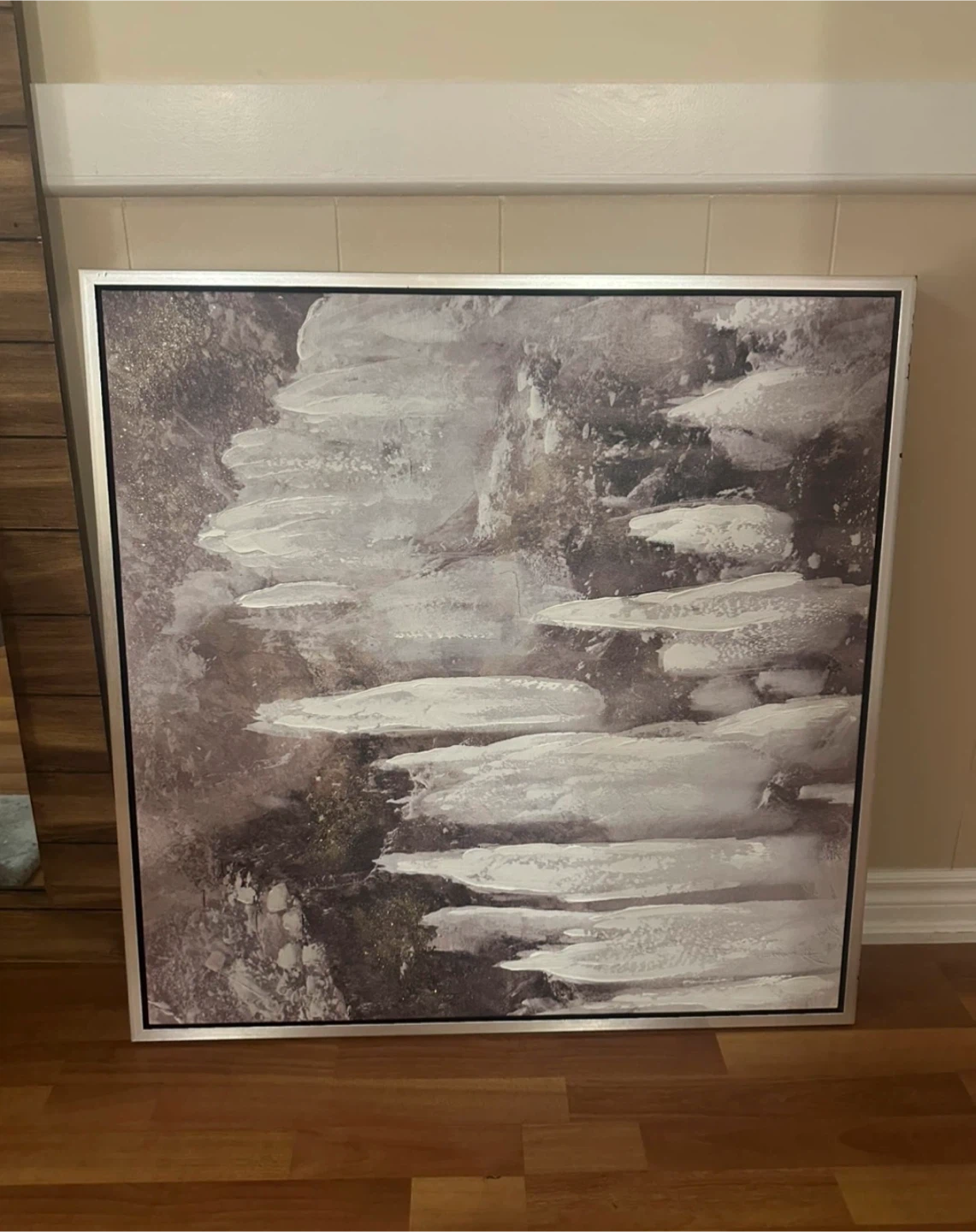 Large Framed Abstract Art Print - photo 3