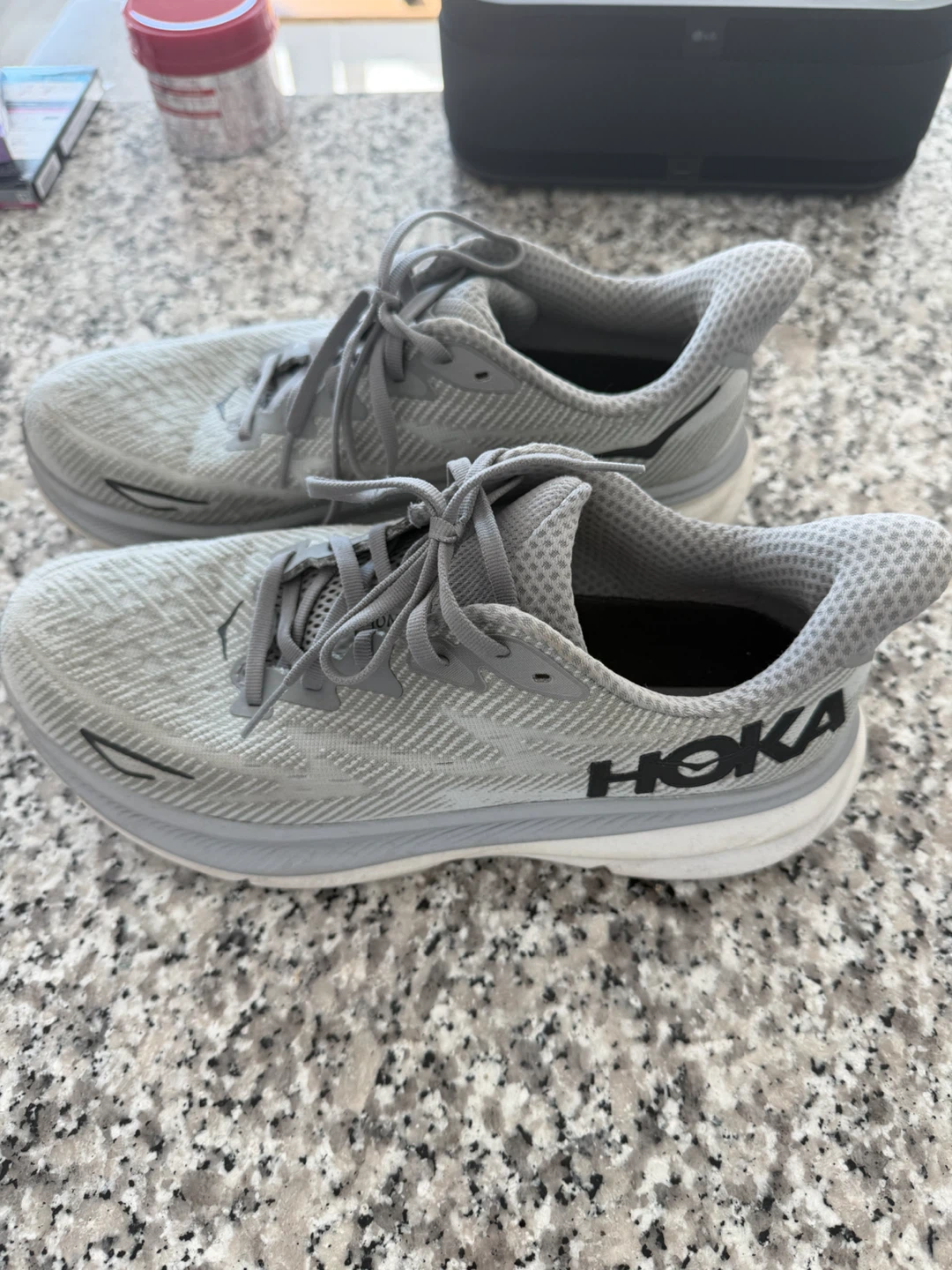 Hoka Clifton 9 Running Shoes Grey - photo 2
