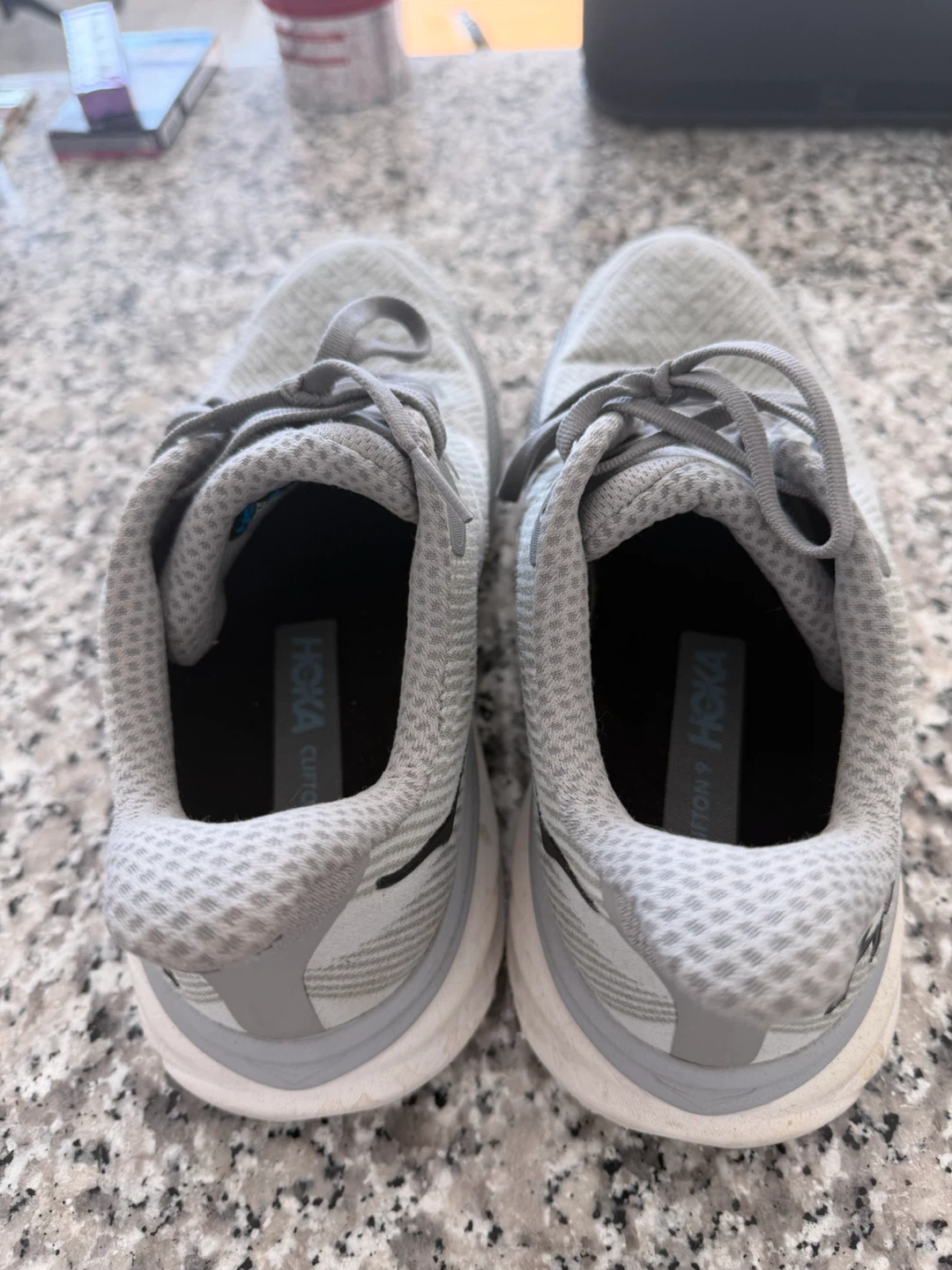 Hoka Clifton 9 Running Shoes Grey - photo 3