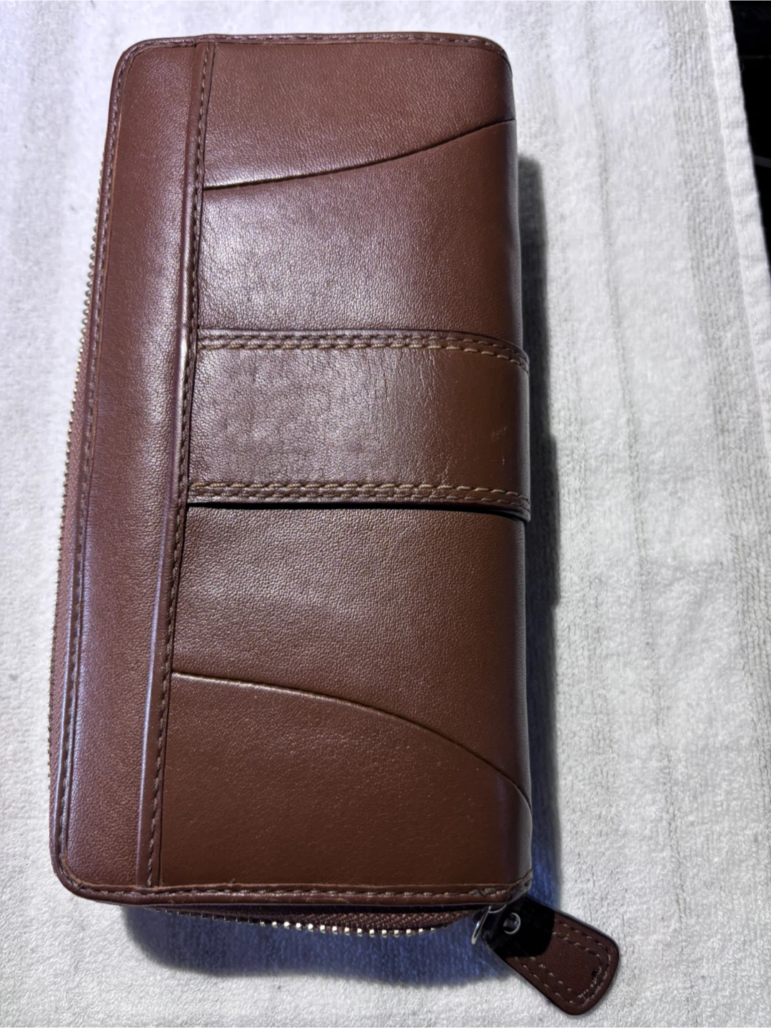 Coach Brown Leather Zip-Around Wallet - photo 2
