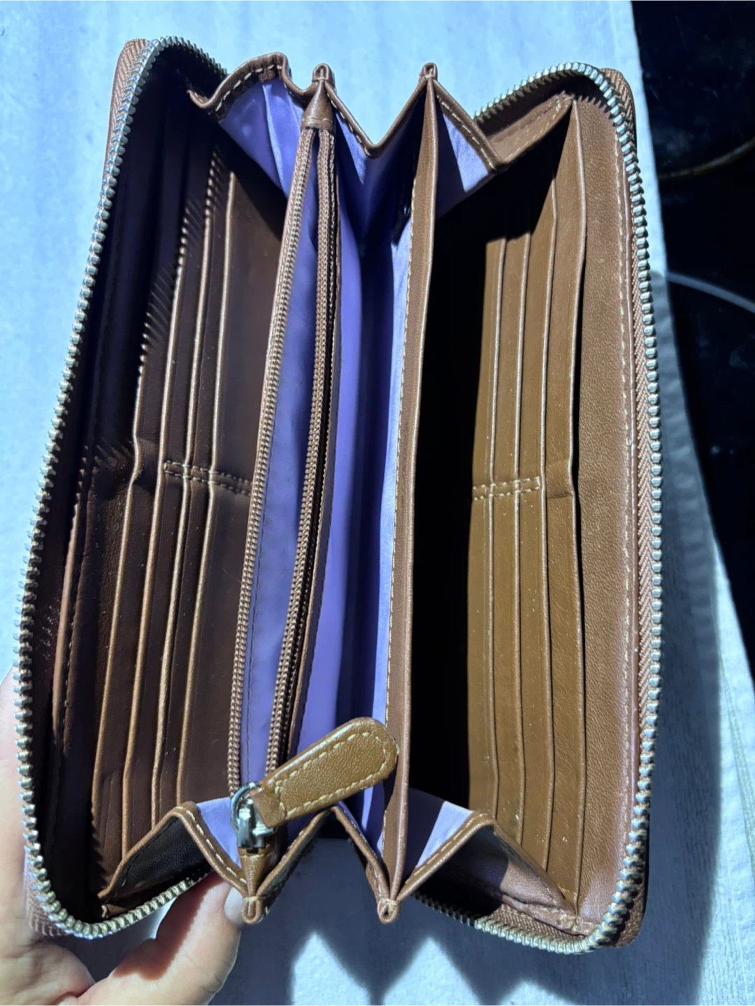 Coach Brown Leather Zip-Around Wallet - photo 3