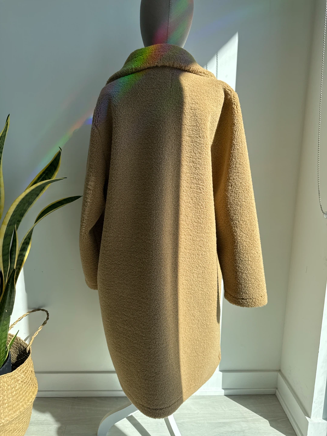 Tan Faux Fur Teddy Coat (L/XL) - photo 2