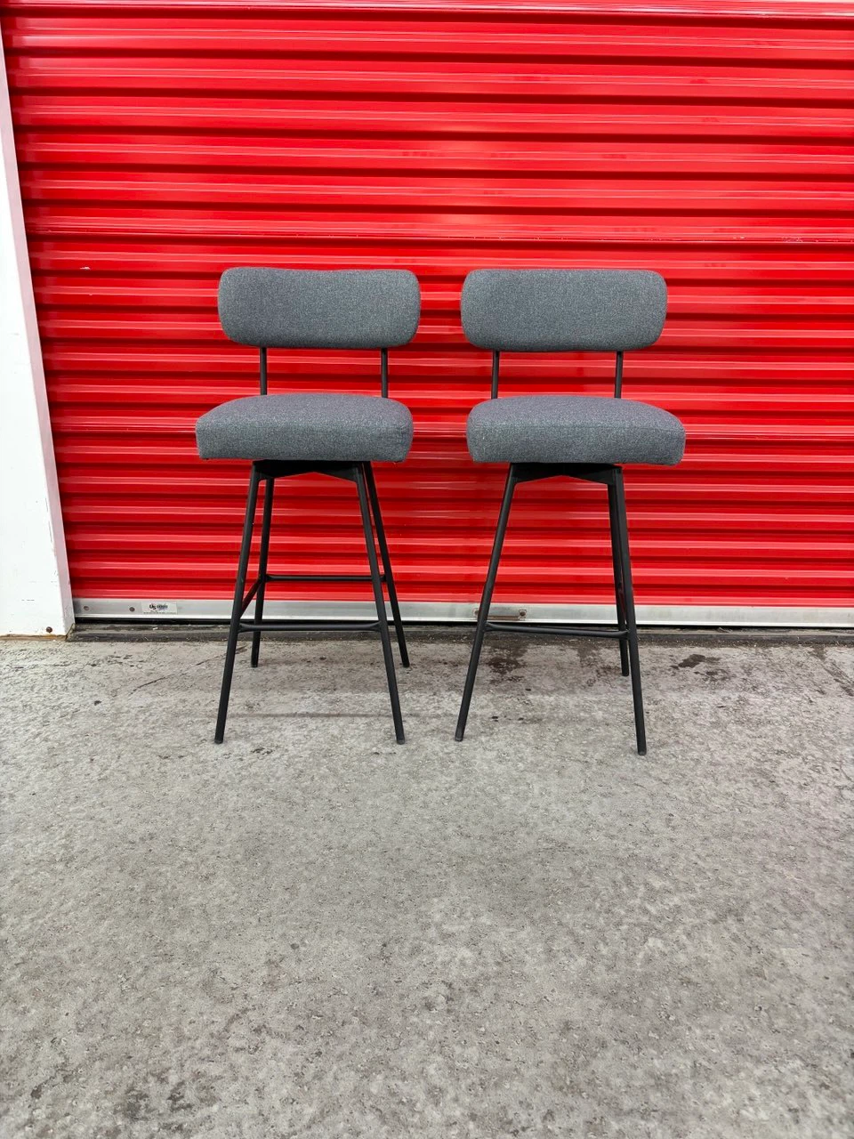 Brand New! Upholstered Swivel Bar Stools (set of 2)
