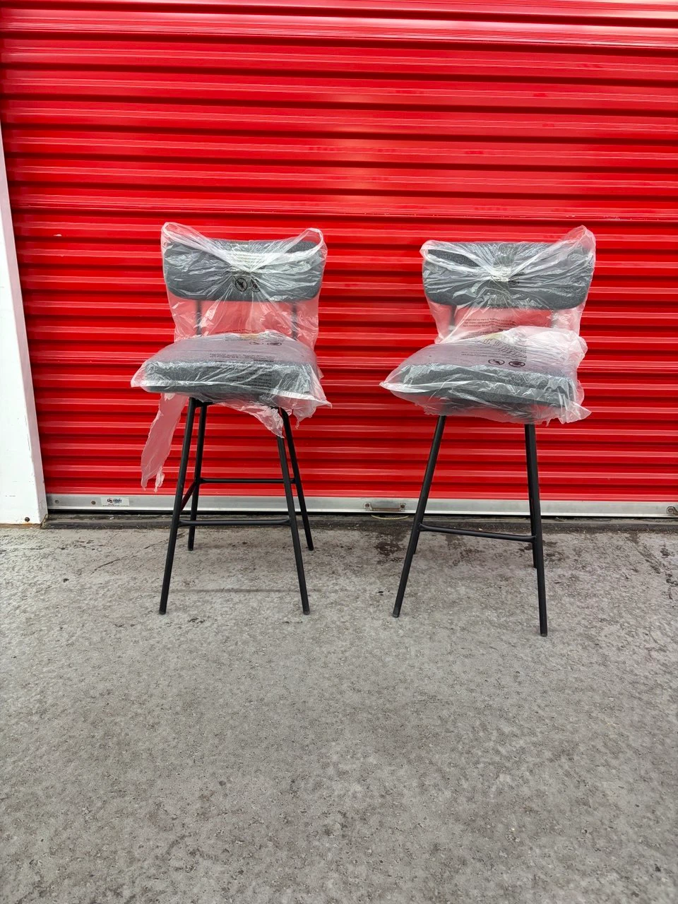 Brand New! Upholstered Swivel Bar Stools (set of 2) - photo 2