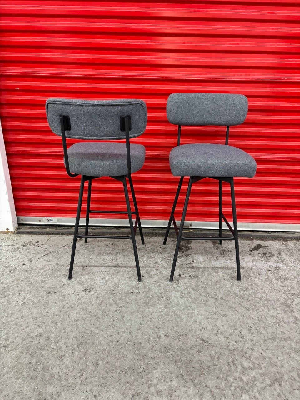 Brand New! Upholstered Swivel Bar Stools (set of 2) - photo 3
