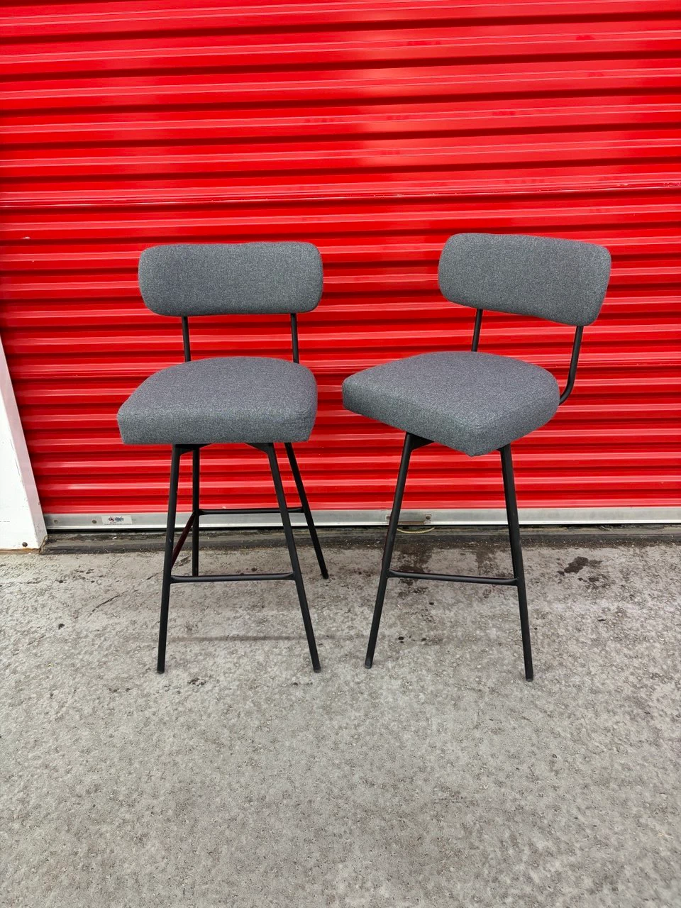 Brand New! Upholstered Swivel Bar Stools (set of 2) - photo 4