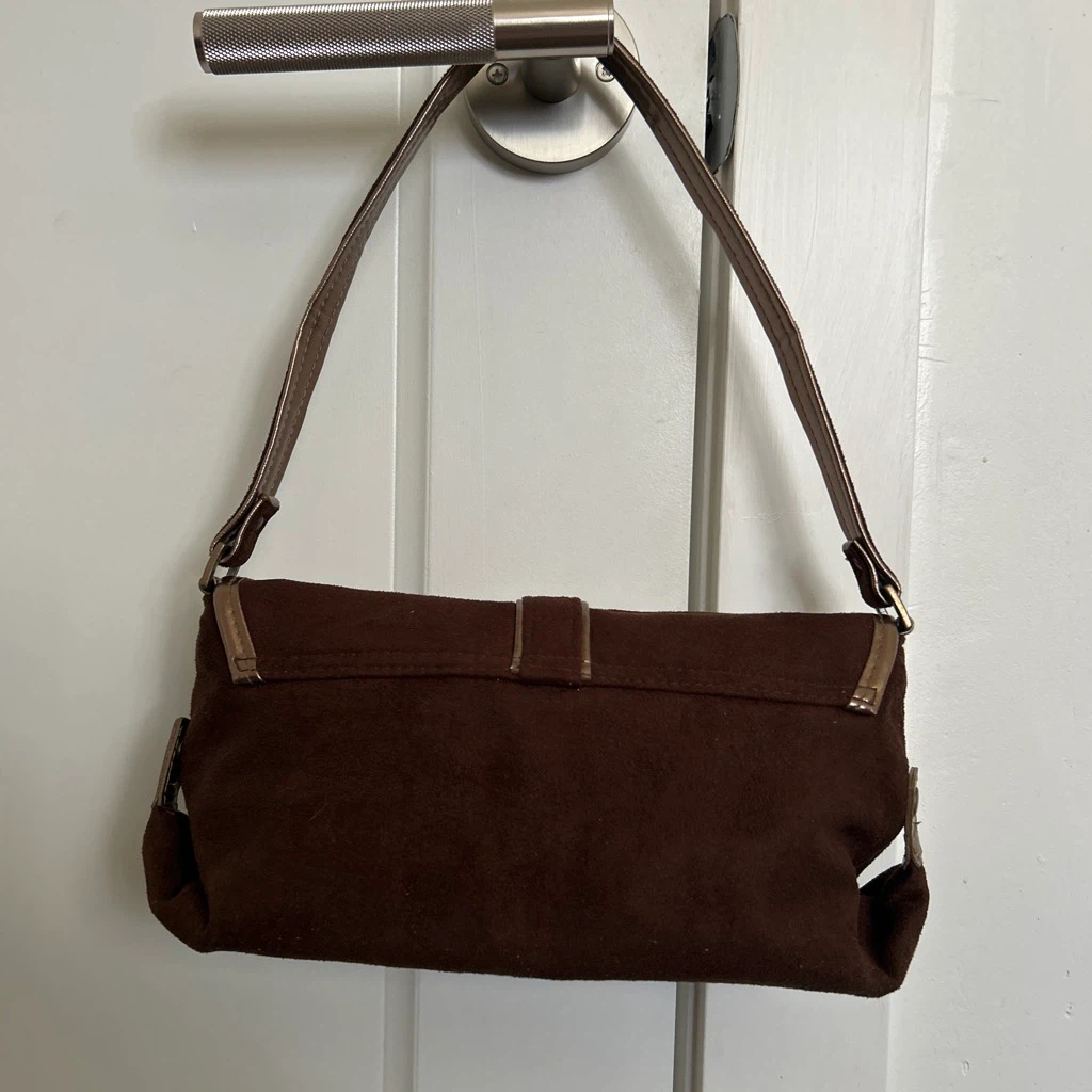 Brown Suede Shoulder Bag - photo 2