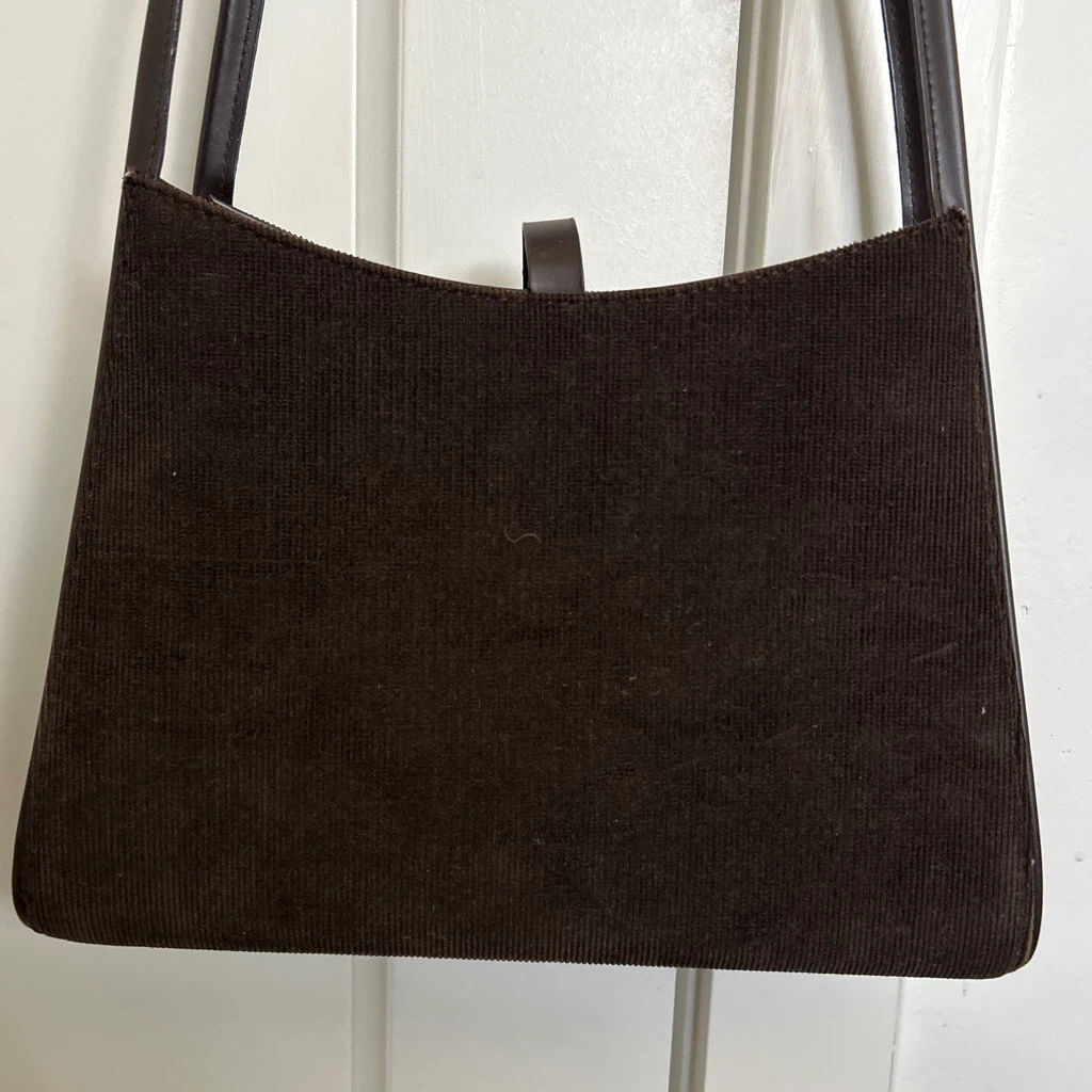 Brown Corduroy Shoulder Bag - photo 3