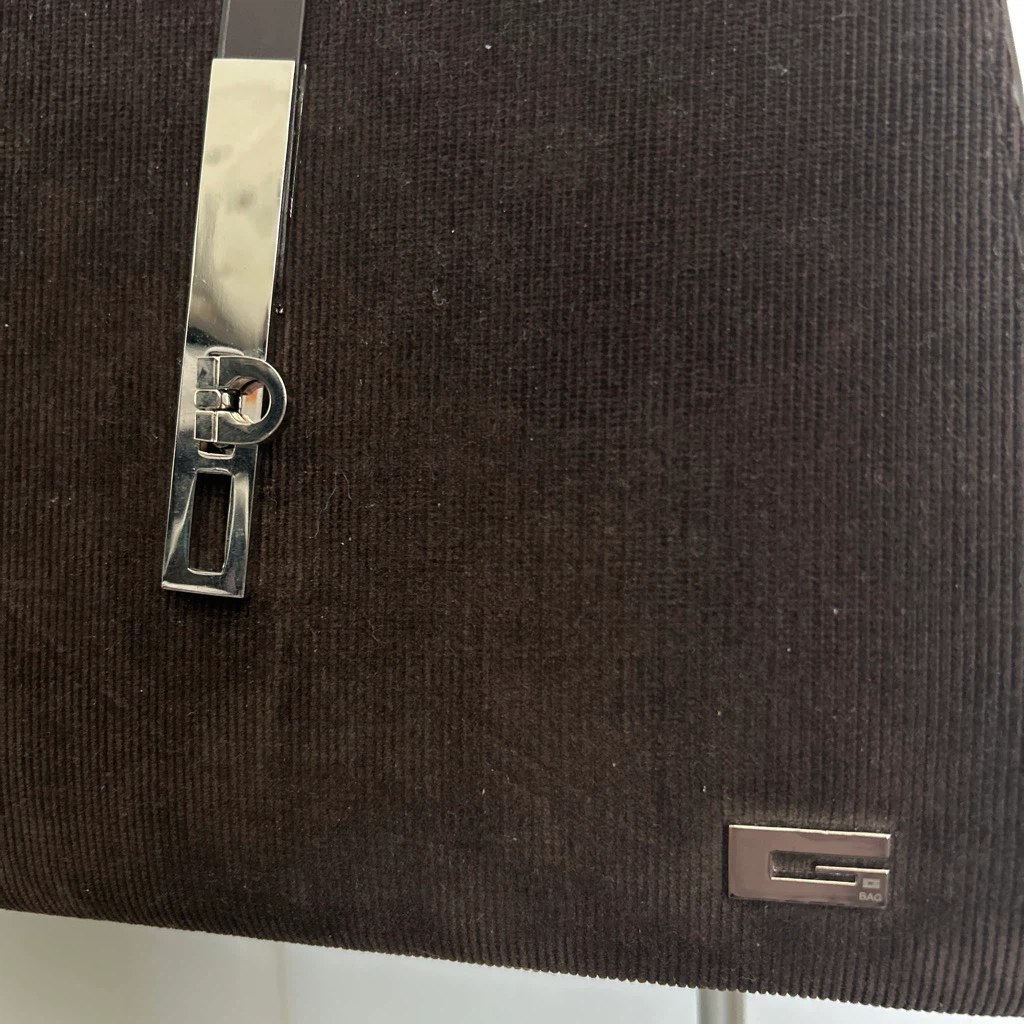 Brown Corduroy Shoulder Bag - photo 4